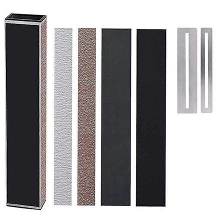 Guitar Bundt-udjævnings-Slibebjælke Guitar Bundt-udjævner med Selvklæbende Sandpapir, Fingerbrætbeskytter