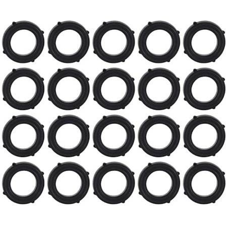 Puutarhaletkun liitosten kumitiivisteet, itselukittuvat läpät pitävät tiivisteen tiukasti puutarhaletkulle ja puutarhaletkulle (20 kpl)
