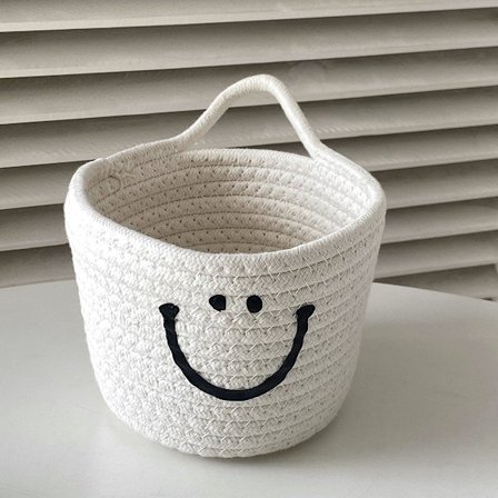 Stilige og Slitesterke Vevde Oppbevaringskurver i Bomull for Organisering