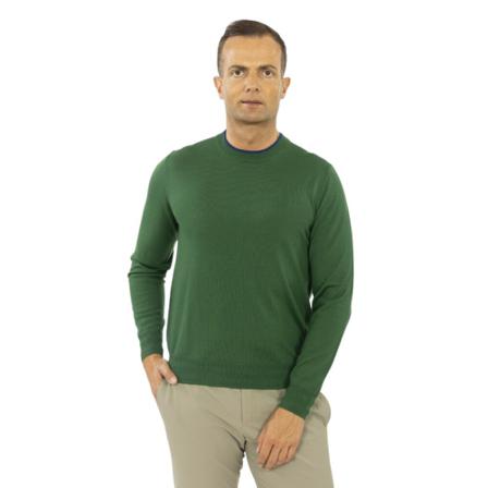 PS By Paul Smith, Round-neck Knitwear Groen, Heren, Maat:S