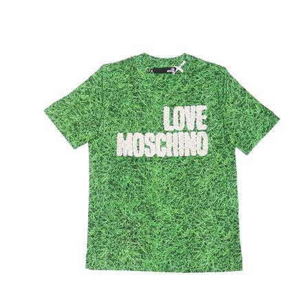 Love Moschino T-Shirts Grøn, Dame