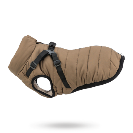 Trixie - Trixie Vinterdekken med sele Pirou - Sand - Klassiske hundeseler, step-in, jacket seler, trekkseler, vinterseler & Y-seler på Doggie.no