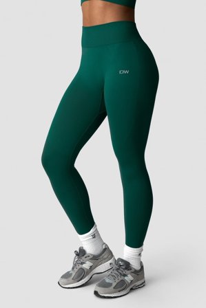 ICANIWILL - Define Seamless Tights Dark Green - Träningstights - Dam - Träningskläder från ICIW