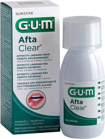 GUM Mundskyl AftaClear v/Blister 120 ml, Medicin & Pleje, Mund & Tandpleje, Mundskyl