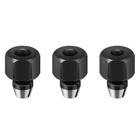 6/6,35/8 mm spännhylsa med mutter Gravyr Trimmer Maskin Fräsbitsadapter Elektrisk Fräs Fräsverktyg Tillbehör