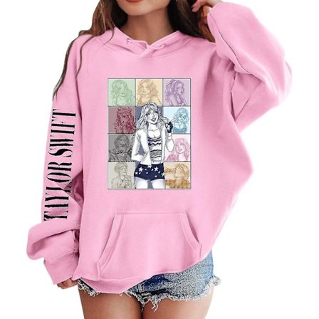 Jentehettegensere 1989 Casual Taylor Genser Barn Gutter Swifts Genser Med Hette Konsertantrekk For 4-14