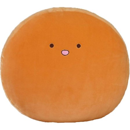 Rund klimpdumpling Smiley Face-kudde, plyschfylld leksak, supermjuk och supermjuk kuddleksak-barns semesterfödelsedagspresent-16 tum plyschkudde (bro