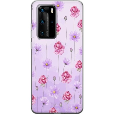 Kompatibel Mobilcover til Huawei P40 Pro Petal Reverie Lilac Mist