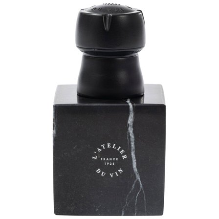 L atelier du vin Champagnestopper, marmor' - 'Svart / marble