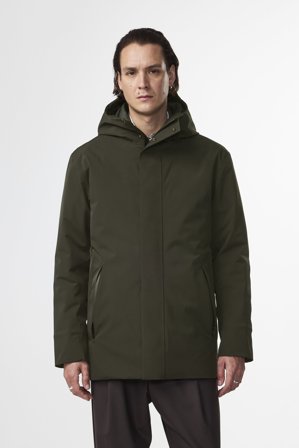 NN.07 Blake Hood 8240 Jacket Male Green Polyester