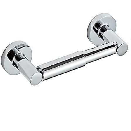 Toalettpappershållare Pappershållare Väggmonterad Fjäderbelastad Flexibel Rund Montering Vävsnadsställ Hängare Badrum Kök