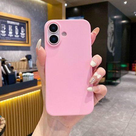 2 stk. deksel til iPhone 17 Rosa frostet myk silikon anti-fall