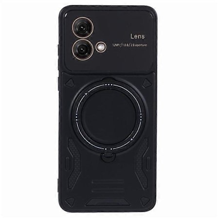 Kompatibel med Motorola Moto G84 5G Bagcover Kompatibel med MagSafe PC+TPU Støtteben Telefoncover
