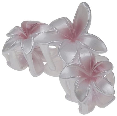 Senze Faldklemme Plast White, Hår, Hårpynt, Hårklemmer