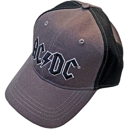 AC/DC Unisex Vuxen Tvåfärgad Logotyp Baseballkeps En Storlek Kol