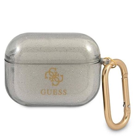Guess GUAPUCG4GK AirPods Pro-cover sort/sort Glitter Collection