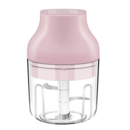 IC Sähköinen valkosipulihakkuri minikokki 250 ml (vaaleanpunainen)