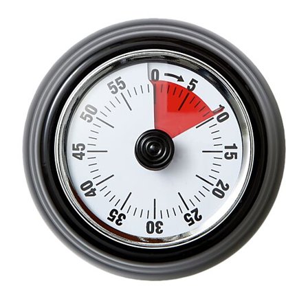 FUNKTION Timer Mekanisk Svart