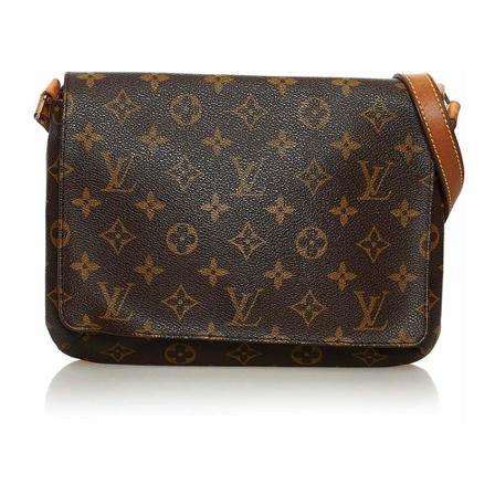 Louis Vuitton Vintage, Pre-owned Shoulder Bags Bruin, Dames, Maat:ONE Size,Canvas