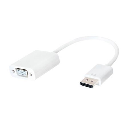 DisplayPort till VGA - Adapter Vit