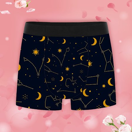 Grafiskt tryckta underkläder för män, stretchiga, ventilerande boxershorts med elastisk midja, snabbtorkande kalsonger, bra present till tränande män 