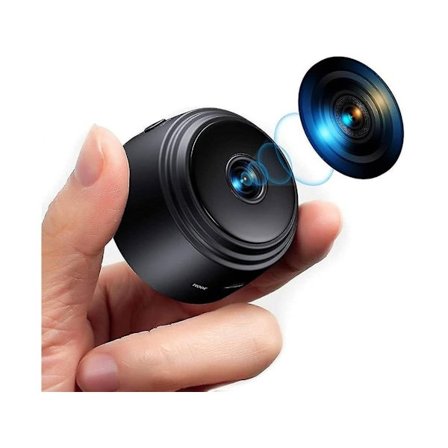 A9 Mini 1080P HD Wifi-kamera med mörkerseende rörelsedetektering Svart YEMAESRE
