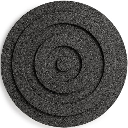 Born in sweden Gryteunderlag rund 21 cm, svart kork