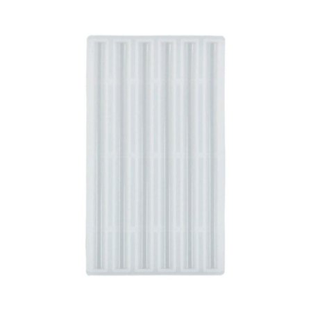 Halvrund lang strimlak voks pind håndlavet kreativ silikoneform stearinlys