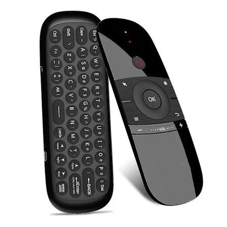 W1 2,4g Air Mouse Trådlöst tangentbord Fjärrkontroll Infraröd Fjärrinlärning 6-axlig Motion Sense W/ USB -mottagare För Smart Tv Android Tv Box