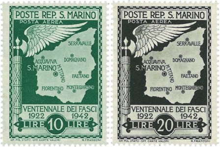 San Marino 1943 - MICHEL 290I+291I - Postfrisk