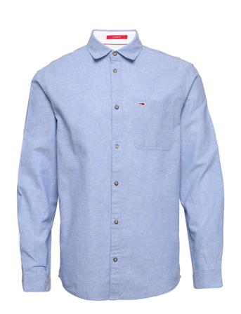 Tjm Linen Blend Spring Shirt Paita Rento Casual Sininen Tommy Jeans