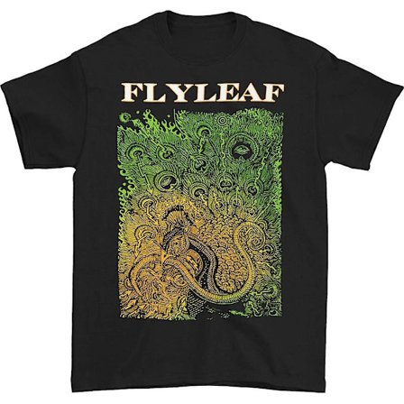 Flyleaf print på svart t-shirt