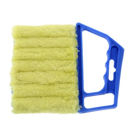 Mini Persiennerens Rengjøringsluke Multifunksjonell Husrengjøring Støvbørste for Hjem Hotell Blå