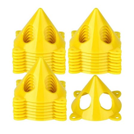 48 stk. malers pyramide stativ mini maling stativ vindtett rullebarriere barriere skilt for rengjøring P