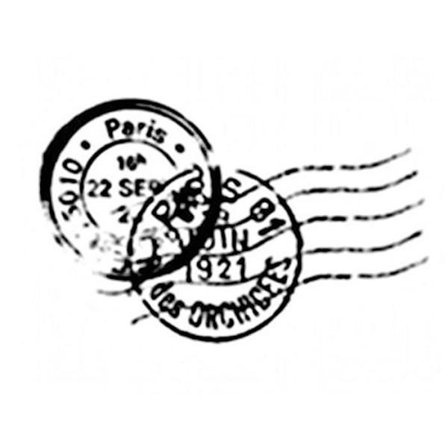 TAMPON POSTKASSER - 45X56 MM - TRÆ