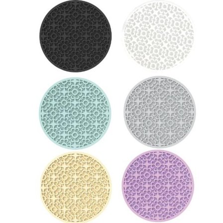 6stk Silikonunderlag Drikkeunderlag Sirkulært glass