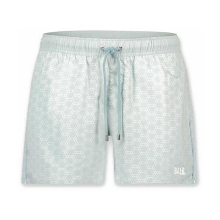 Balr. Swim shorts Classic Hexagon Allover Blå, Herre Badeshorts