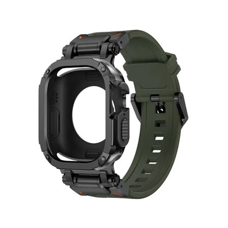 360 Cover Pack Adventurer Armband Apple Watch Series 9 45mm Grön och Svart