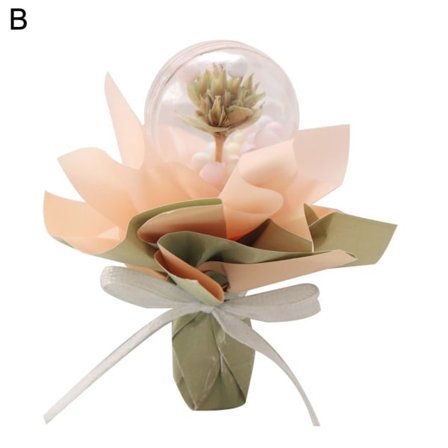 Kuivatut kukat simuloidut kannettavat muoviset minikuivakukkakimput pallot DIY-lelut