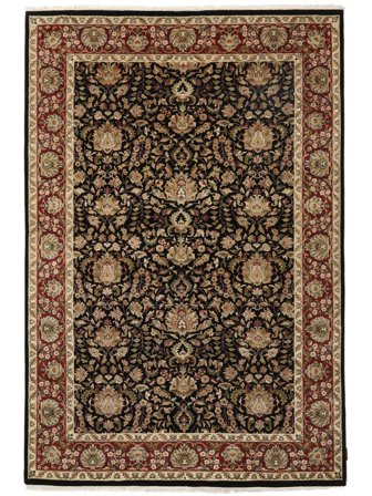 Tappeto Saruk American 159X219 Marrone/Nero (Lana, India)