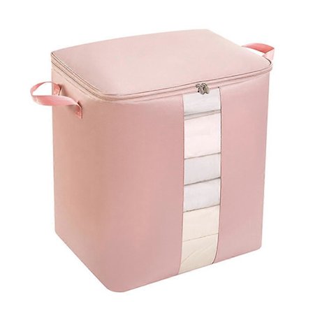 Opbevaringspose til tøjdyner - Stor kapacitet, fugtbestandig husholdningsopbevaringspose, pink PWN