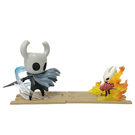 2 stk. Hollow Knight PVC Action Figur 15 cm Samlerobjekt til Skrivebord og Bilinstrumentbræt Dekoration Fødselsdagsgave til Børn og Voksne