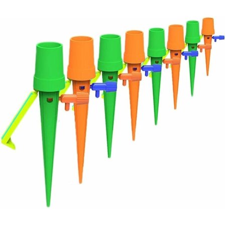 12 stk. Dryppvanningssett, vanning av planter for hage, automatisk plantevanning, hageplantevanningssystem, for innendørs og utendørs hage