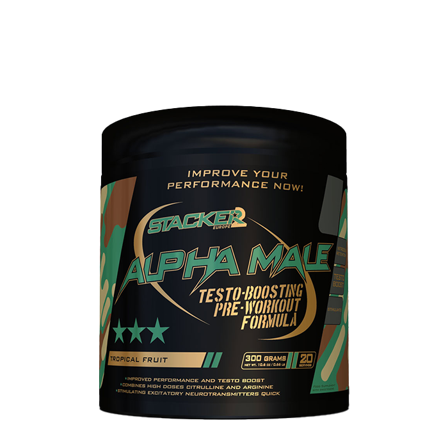 STACKER2 Europe Alpha Male, 300 g, Testo Boosting Pre-Workout