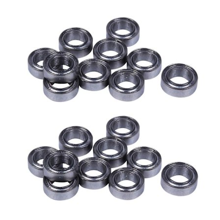 20 stk. 13 størrelse Miniature Metal Afskærmet Forseglede Groove Model Kuglelejer Størrelse: Mr74-zz 4 X 7 X 2.5mm