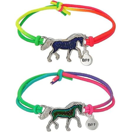 2 st temperaturkänsliga färgförändrande humörarmband, söta tecknade djur humörarmband för barn bästa present till vänner