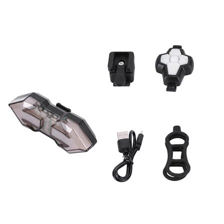 Trådlös Fjärrkontroll Cykel Bakljus Uppladdningsbar Cykel Varningslampa Vattentät Cykel Bakljus för Nattcykling