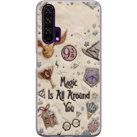 Kompatibel Mobilcover til Honor Honor 20 Pro Broderet magisk illustration med symboler, citater og eventyrinspireret fantasi der skaber en blød og d