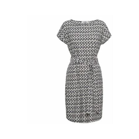 &Co Woman Piper Ikat Travel , Wit , Dames , Maat: 3XL Casual jurken