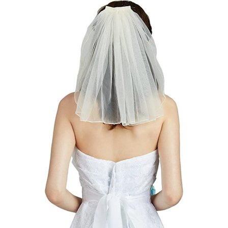 Brude Slør til Brud Bryllup Slør Kvinder Kort Slør Rhinesten